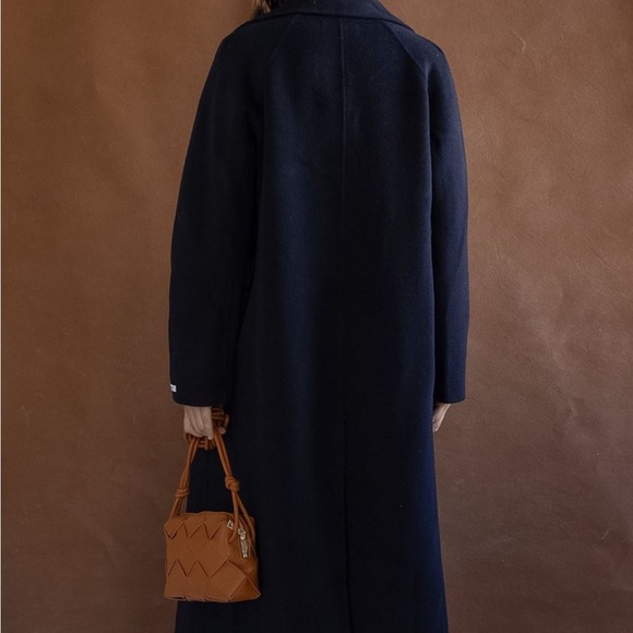 NWT Current Air Navy Wool Coat - Picture 4 of 12